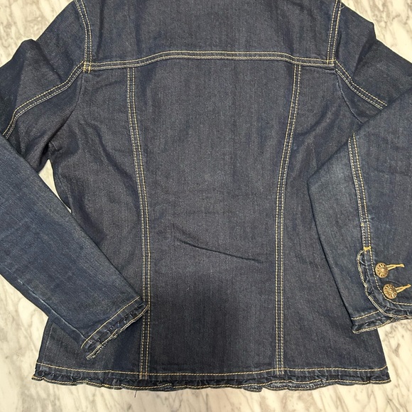 Rare Baccini Military Jean Jacket with stunning Details! - Picture 14 of 14